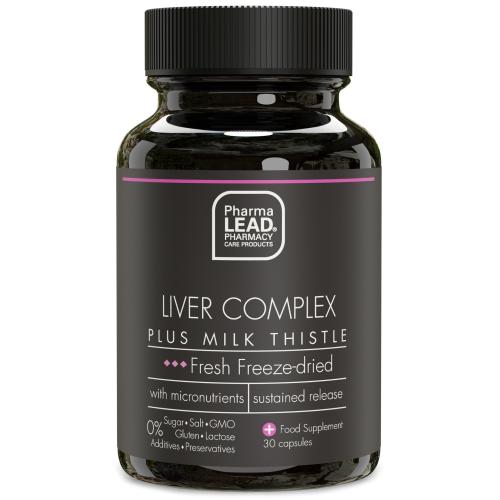 Pharmalead Black Range Liver Complex Plus Milk Thistle Συμπλήρωμα Διατροφής για την Διατήρηση της Φυσιολογικής Ηπατικής Λειτουργίας 30caps